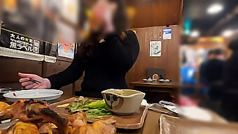 Amateur Homemade Video Of A Busty Asian Woman'S Surprise Visit At A Gelato Store