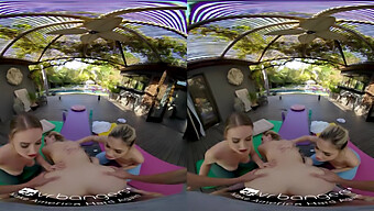 Teen (18+) Yoga Class Turns Into A Virtual Reality Orgy With Fingering And Oral