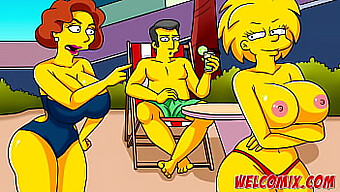 Lesbojen Nautinto Karibialla: Simpsonit Toons