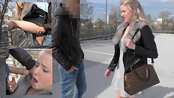 Behaarte Teenagerin Bekommt Einen Blowjob Und Sendet Eine Ladung Sperma In Der Öffentlichkeit