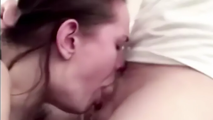 Slut Swallows Cum After Face Fucking