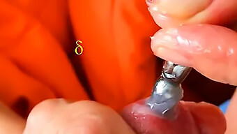 Pia'S Homemade Video Features Urethra Plug Insertion And Hot Handjob