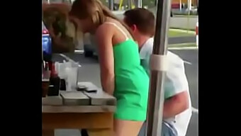 Public Sex With A Couple In A Restaurant