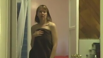 Step Mom Joins In On The Fun In The Bathroom