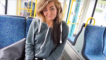 Amateur Girl Gets Naughty On The Public Transport