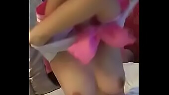 Amateur Asian Teen In Cute Webcam Uniform Shows Off Her Moves