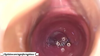 Masturbation Cum With A Camera In Your Vagina