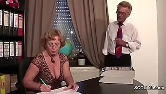 Oma In Tights Gets Her Fill Of Grandpa'S Cock With A Facial Finish