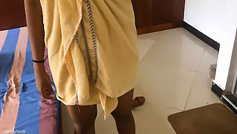 Sri Lankan Teenager With Big Natural Tits Sucks Deepthroat