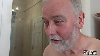 Shaved Pussy And White Hair: A Mature Man'S Lustful Encounter With A Young Nympho