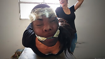 Homemade Bdsm: Two Young Girls Get Hogtied In A Bdsm Scene