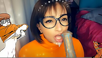 Big Ass Latina Velma Gives Scooby Doo A Blowjob And Gets A Creampie