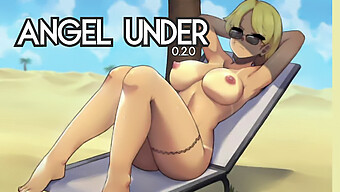 Blonde Engelsnippel - Hentai-Spiel Mit Nacktmassage Und Strandspaß