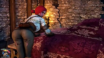 The Witcher 3'Ün Triss'I 3d Oyun Sahnesi'Nde