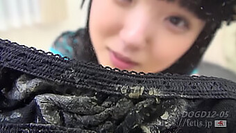 Panty-Clad Teen Kotori Chan Smells And Stains Her Underwear In A Fetish Video