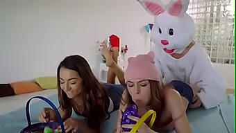 Sorpresa Di Coniglietta Di Pasqua: Un Feticismo Per Il Culo E Le Creampie