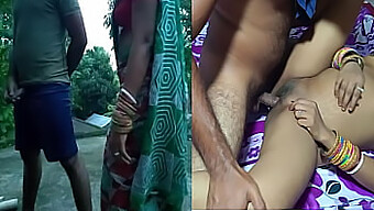 Desi Girl Fucks Her Neighbor'S Cock On The Rooftop And Gets Fucked