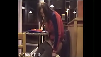 Girl Urinates On Restaurant Floor During Meal